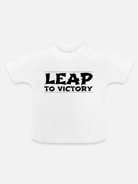present idea birthday present risk-taking - Baby Bio-T-Shirt mit Rundhals - Weiß