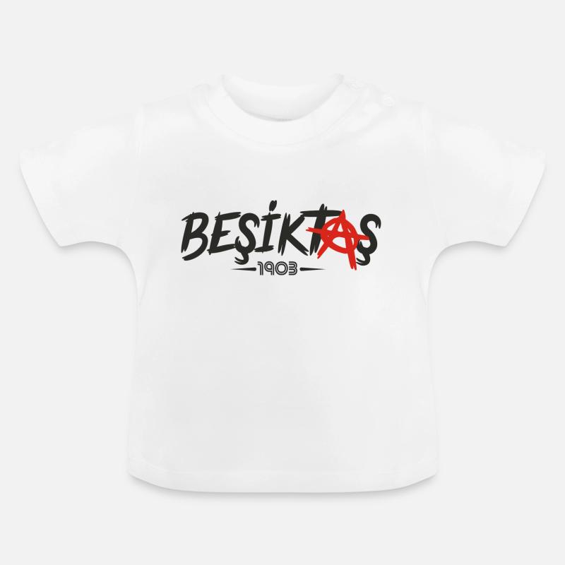 Beşiktaş Besiktas - T-shirt bio col rond Bébé - blanc