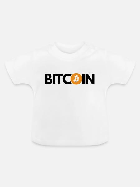 Krypto BITCOIN 2 - Baby Bio-T-Shirt mit Rundhals - Weiß