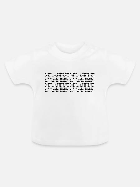 TheCode - Baby Bio-T-Shirt mit Rundhals - Weiß