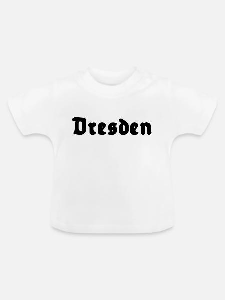 Dresden - Baby Bio-T-Shirt mit Rundhals - Weiß