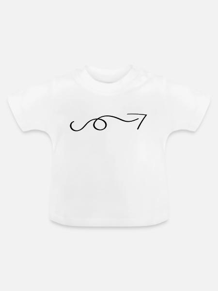 pfeil - Baby Bio-T-Shirt mit Rundhals - Weiß