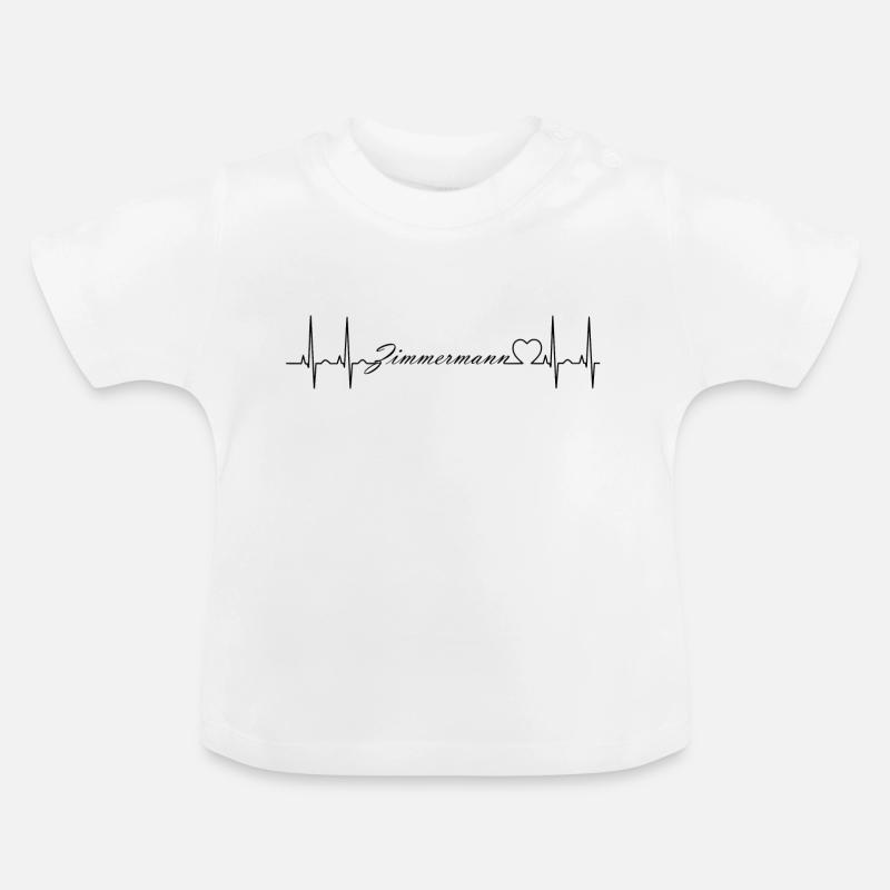 Charpentier - T-shirt bio col rond Bébé - blanc