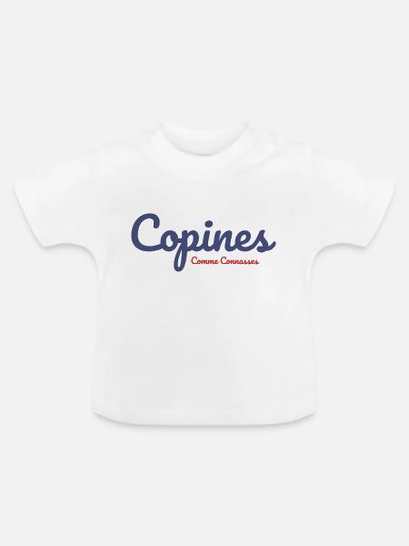 Freundinnen als - Baby Bio-T-Shirt mit Rundhals - Weiß