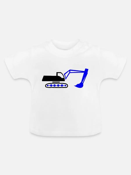 bagger - Baby Bio-T-Shirt mit Rundhals - Weiß