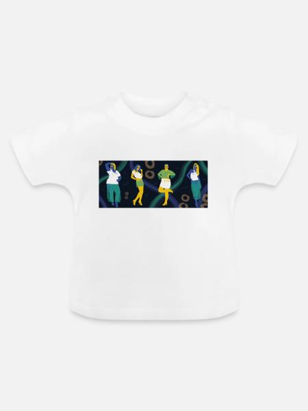 Null Abfall - Baby Bio-T-Shirt mit Rundhals - Weiß