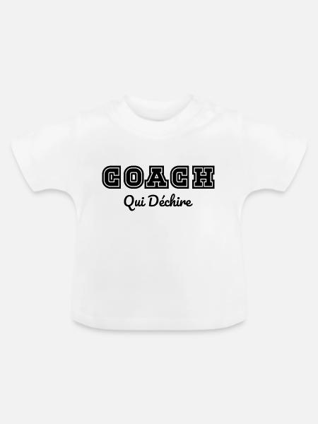 Coach Wer - Baby Bio-T-Shirt mit Rundhals - Weiß