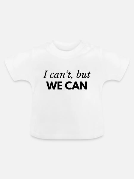 Teamwork - Baby Bio-T-Shirt mit Rundhals - Weiß