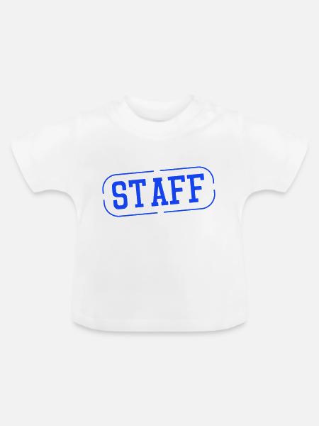 staff - Baby Bio-T-Shirt mit Rundhals - Weiß