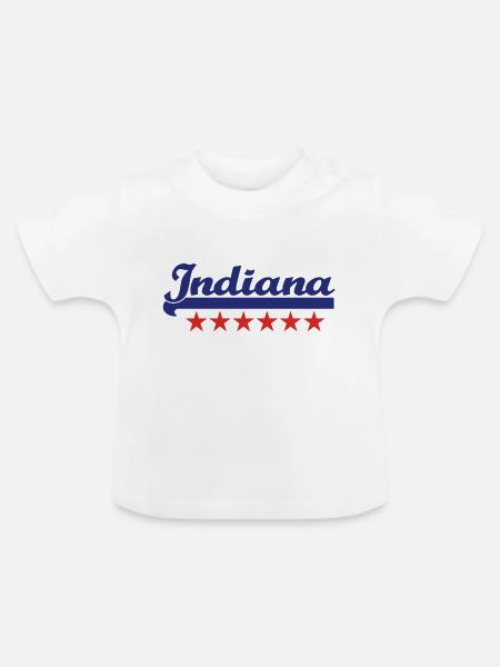 indiana - Baby Bio-T-Shirt mit Rundhals - Weiß