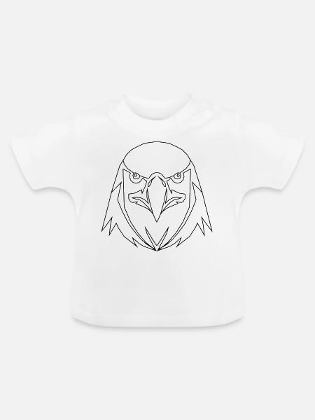 Eagle - Baby Bio-T-Shirt mit Rundhals - Weiß