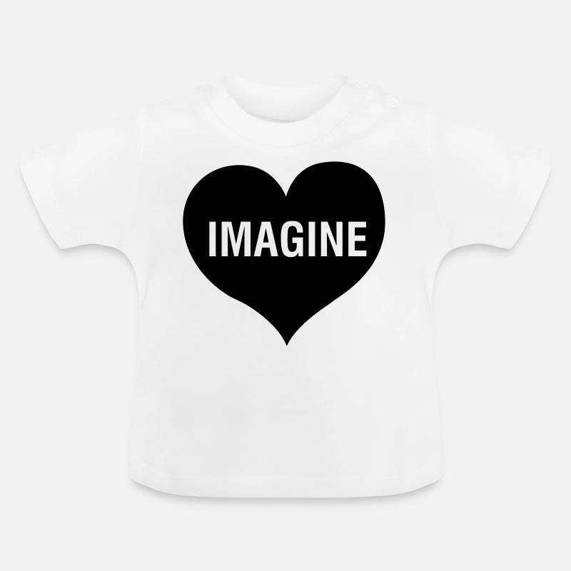 IMAGINE - T-shirt bio col rond Bébé - blanc