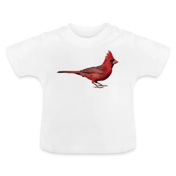 Cardinal du Nord - T-shirt bio col rond Bébé - blanc - Devant
