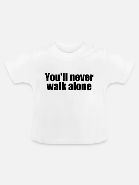 walksvg - Baby Bio-T-Shirt mit Rundhals - Weiß