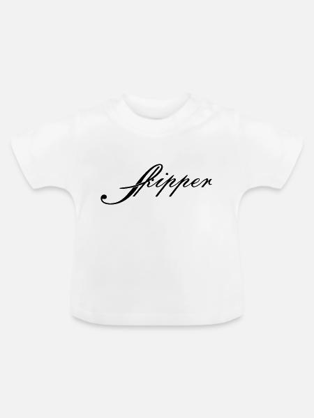 skipper_vec_1 de - Baby Bio-T-Shirt mit Rundhals - Weiß