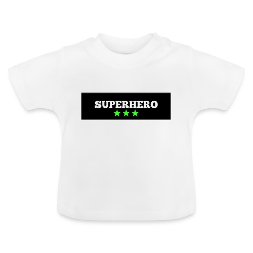 Lätzchen Superhero - Baby Bio-T-Shirt mit Rundhals