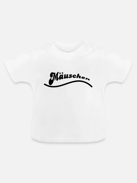 maeuschen - Baby Bio-T-Shirt mit Rundhals - Weiß
