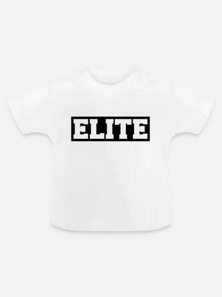 Elite - Baby Bio-T-Shirt mit Rundhals - Weiß