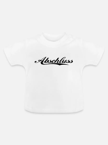 abschluss - Baby Bio-T-Shirt mit Rundhals - Weiß