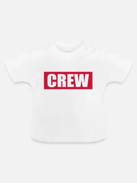 crew - Baby Bio-T-Shirt mit Rundhals - Weiß