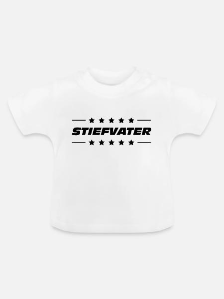 Stiefvater - Baby Bio-T-Shirt mit Rundhals - Weiß