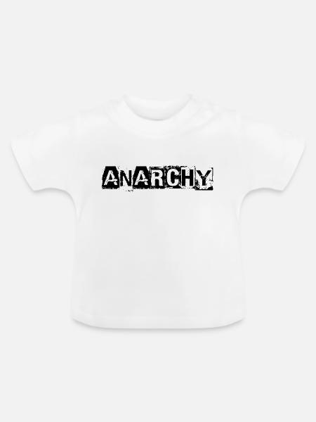 Anarchie - Baby Bio-T-Shirt mit Rundhals - Weiß