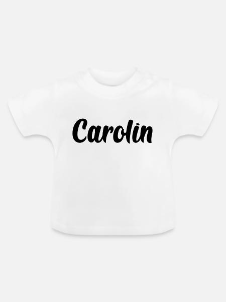 Carolin - Baby Bio-T-Shirt mit Rundhals - Weiß