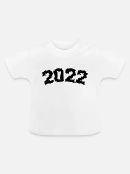2022 - Baby Bio-T-Shirt mit Rundhals - Weiß