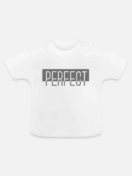 PERFECT - Baby Bio-T-Shirt mit Rundhals - Weiß