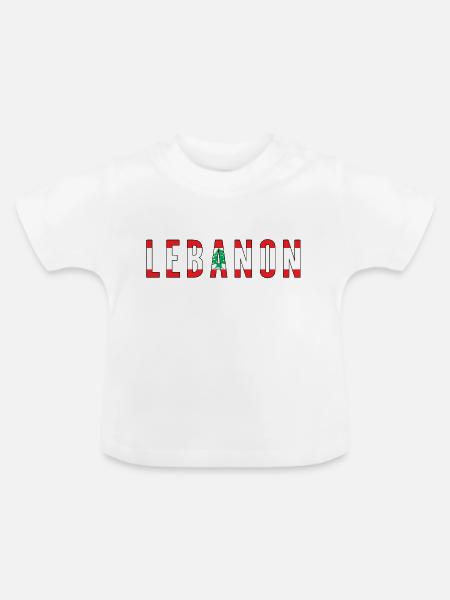 lebanon - Baby Bio-T-Shirt mit Rundhals - Weiß