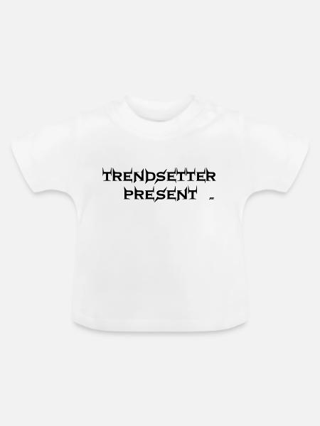 Trendsetter present - Baby Bio-T-Shirt mit Rundhals - Weiß