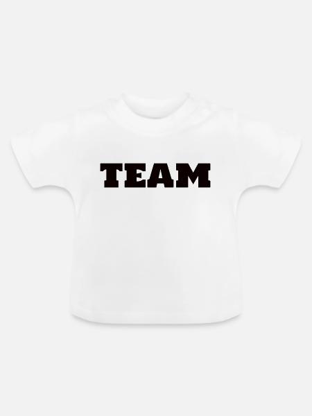 Team - Baby Bio-T-Shirt mit Rundhals - Weiß