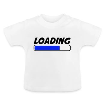 Loading - Baby Bio-T-Shirt mit Rundhals - Weiß - Vorne