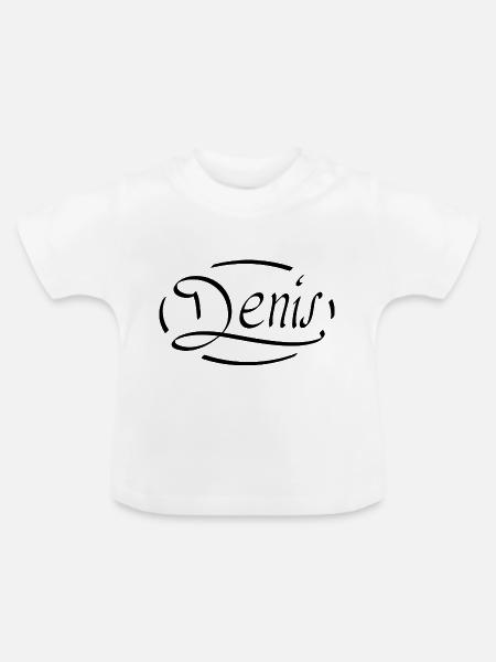 Denis - Baby Bio-T-Shirt mit Rundhals - Weiß