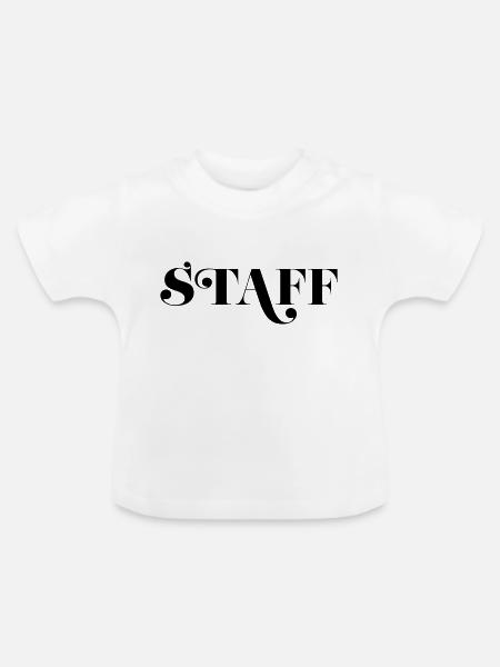 Staff - Baby Bio-T-Shirt mit Rundhals - Weiß