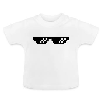 glasses - Baby Organic T-Shirt with Round Neck - white - Front