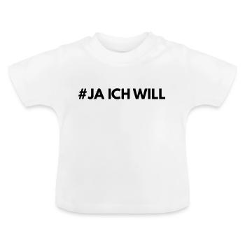 Feiern Junggeselle Junggesellin Spruch Geschenk - Baby Bio-T-Shirt mit Rundhals - Weiß - Vorne