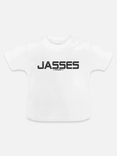 Jasses Schwarz B - Baby Bio-T-Shirt mit Rundhals - Weiß