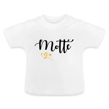Motte - Baby Bio-T-Shirt mit Rundhals - Weiß - Vorne