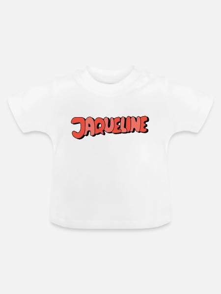 Jaqueline - Baby Bio-T-Shirt mit Rundhals - Weiß