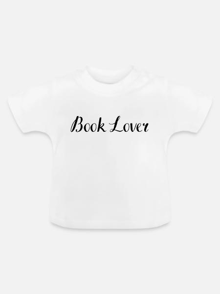 Bücherfreund - Baby Bio-T-Shirt mit Rundhals - Weiß