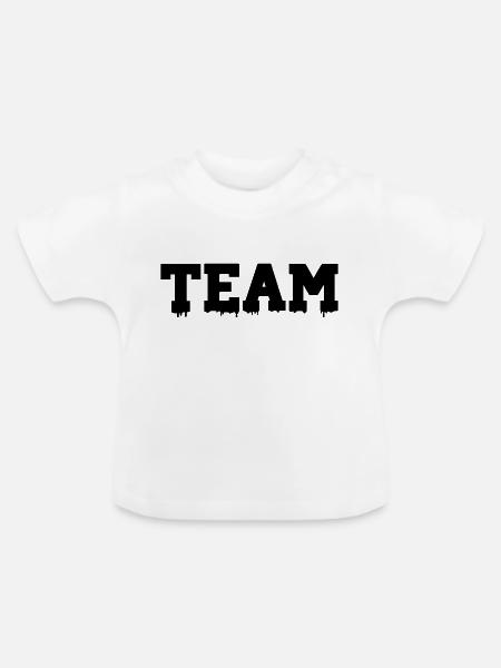 team - Baby Bio-T-Shirt mit Rundhals - Weiß