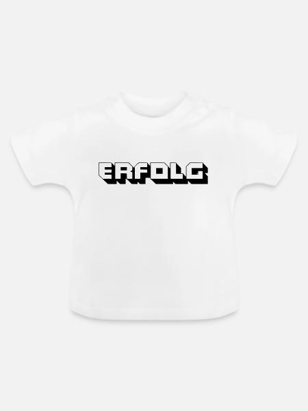 Erfolgsrausch - Baby Bio-T-Shirt mit Rundhals - Weiß