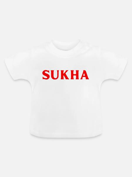 Thai Sprache Fröhlichkeit - Baby Bio-T-Shirt mit Rundhals - Weiß