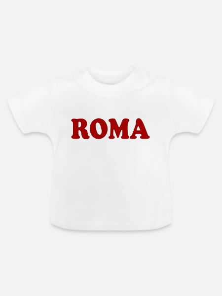 Roma - Baby Bio-T-Shirt mit Rundhals - Weiß