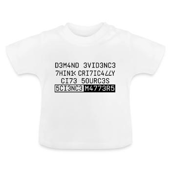 Science Matters - T-shirt bio col rond Bébé - blanc - Devant