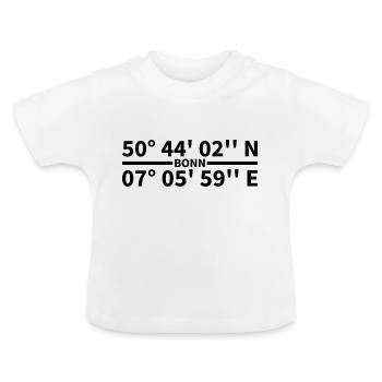 Coordonnées de Bonn - T-shirt bio col rond Bébé - blanc - Devant
