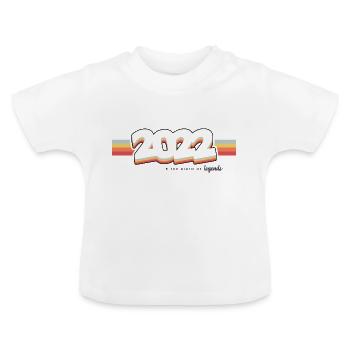 2022 the birth of legends - T-shirt bio col rond Bébé - blanc - Devant