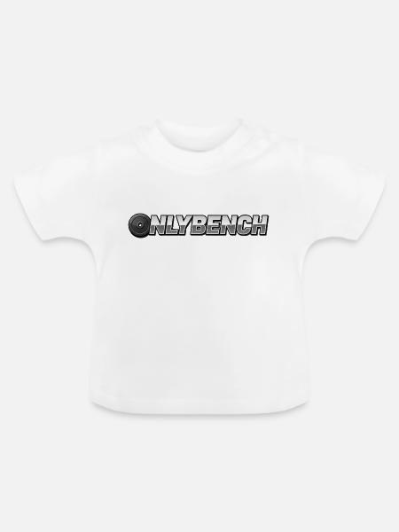 Onlybench grau - Baby Bio-T-Shirt mit Rundhals - Weiß