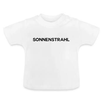 Kosename Sonnenstrahl - Baby Bio-T-Shirt mit Rundhals - Weiß - Vorne